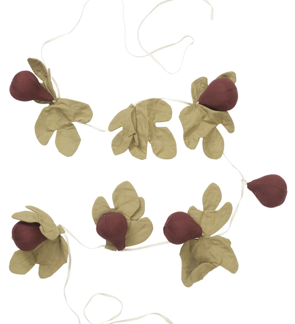 Ferm Living Flagranker|Børneværelset*Figen Guirlande - 220 cm - Mauve/Green