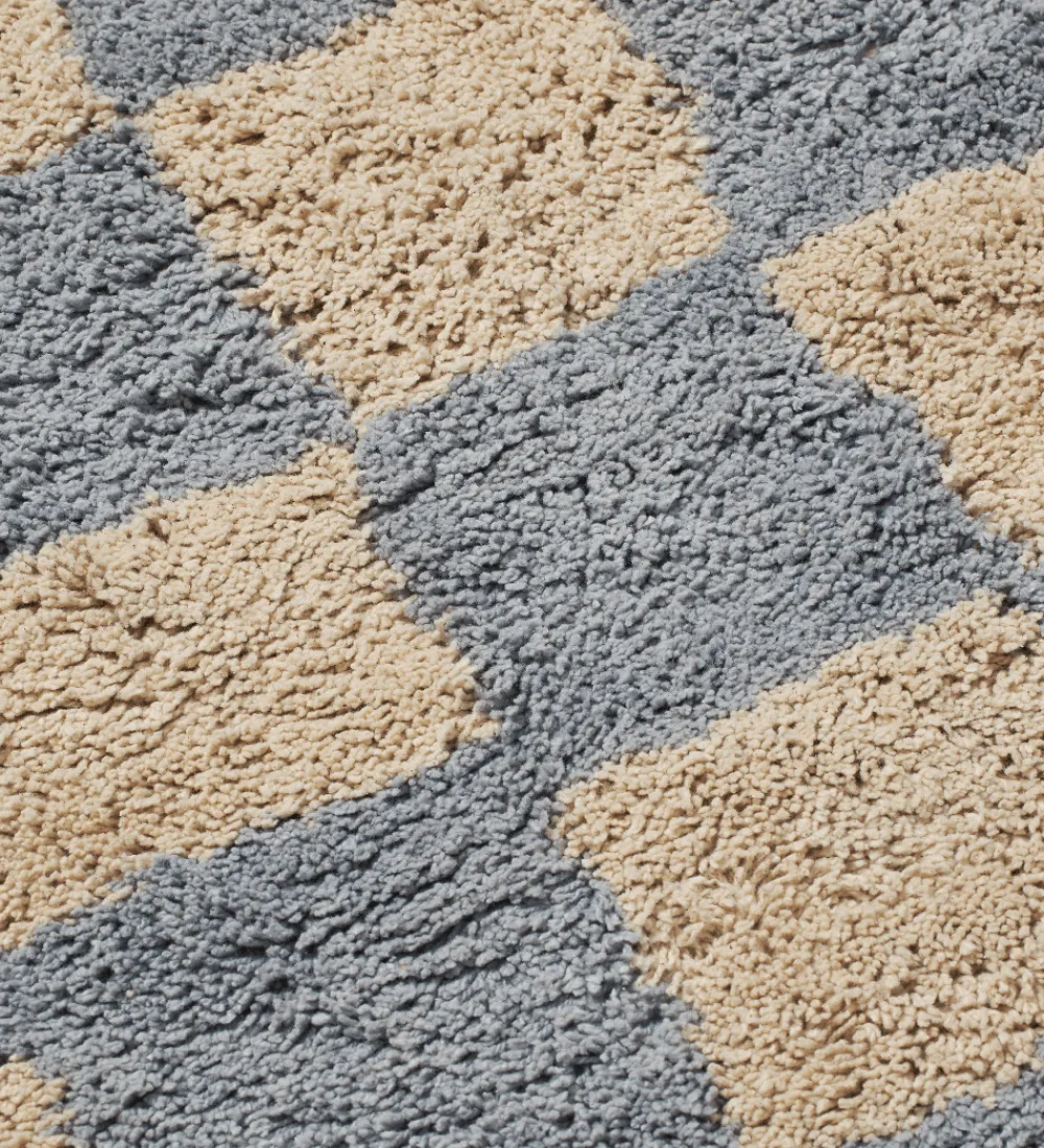 Ferm Living Tæpper|Børneværelset*Gulvtæppe - Mara - 80x150 cm - Mist Blue/Warm Sand