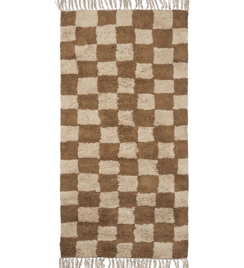 Tæpper|Gulvtæpper-Ferm Living Gulvtæppe - Mara - 80x150 cm - Tan/Warm Sand