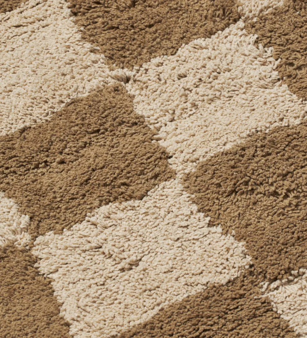Tæpper|Gulvtæpper-Ferm Living Gulvtæppe - Mara - 80x150 cm - Tan/Warm Sand