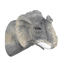 Ferm Living Knager*Knage - Håndskåret Træ - 9,5x9,5x5 cm - Elefant