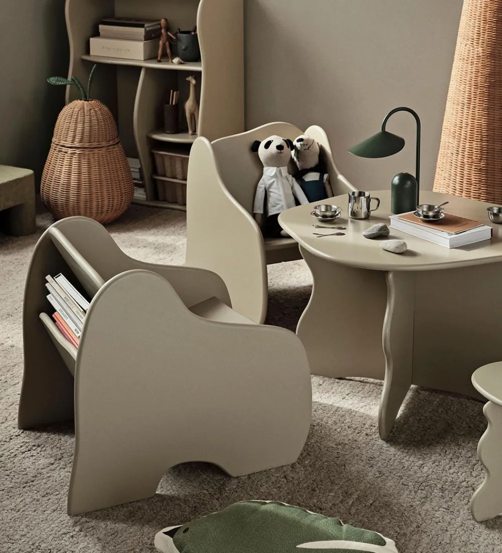 Stole-Ferm Living Lounge Stol - Slope - 44x59x55 cm - Cashmere