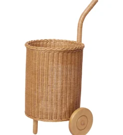 Opbevaring-Ferm Living Opbevaringskurv - Rattan - Tukki Trolley - Natural