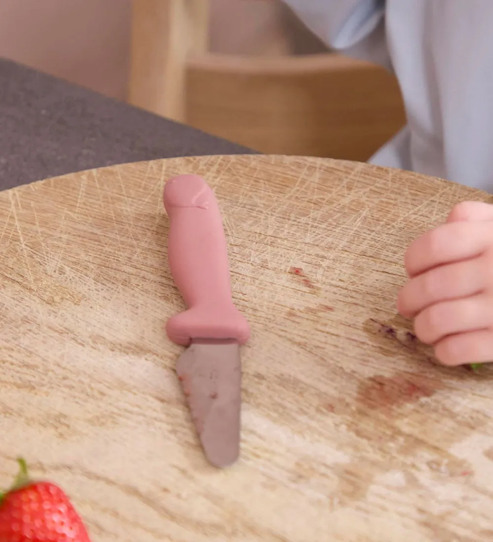 Filibabba Børnebestik*Knivsæt Til Børn - 2-pak - Warm Grey/Rose