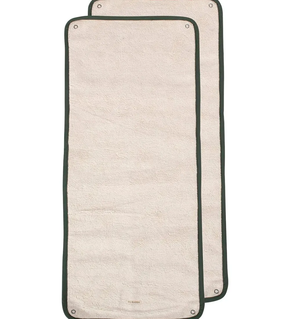 Puslepuder Og -Underlag-Filibabba Mellemlag til Pusleunderlag - 2-pak - Pine Green