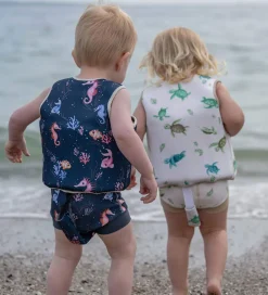 Filibabba Svømmeveste*Svømmevest - 1-2 År - UV50+ - Rainbow Reef