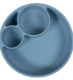 Tallerkener-Filibabba Tallerken - Silikone - Ruminddelt - Powder Blue