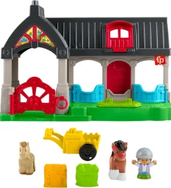Stablelegetøj|Babylegetøj-Fisher-Price Legetøj - Little People - Friendly Horse Stable