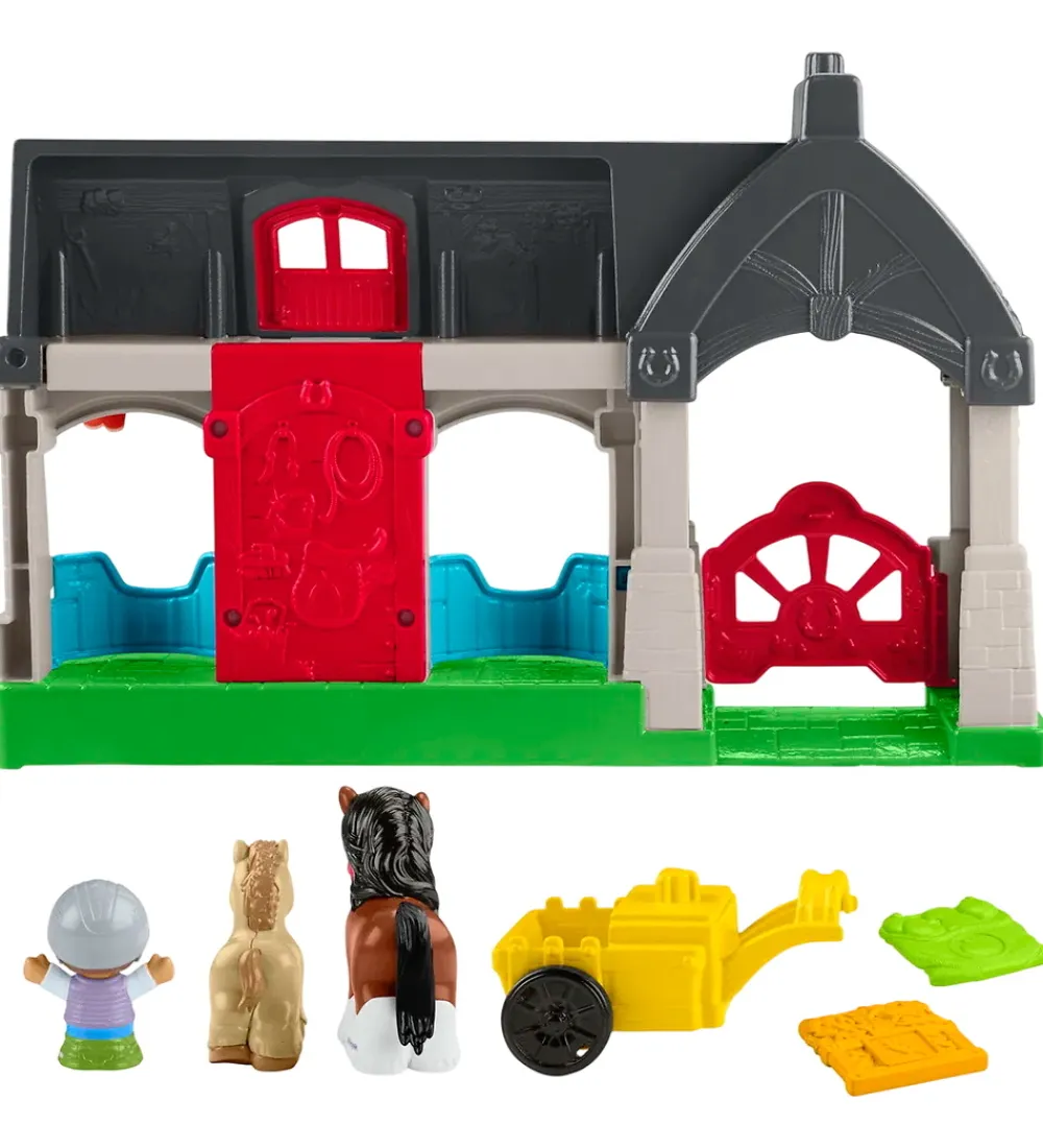 Stablelegetøj|Babylegetøj-Fisher-Price Legetøj - Little People - Friendly Horse Stable