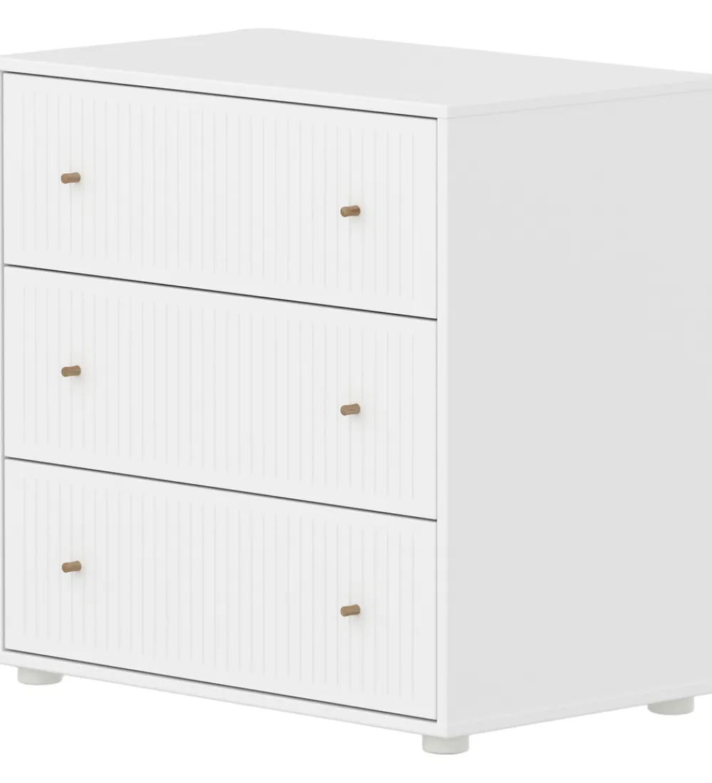 Flexa Kommoder|Møbler*Kommode - Saga - 75x74 cm - Hvid/Egetræ