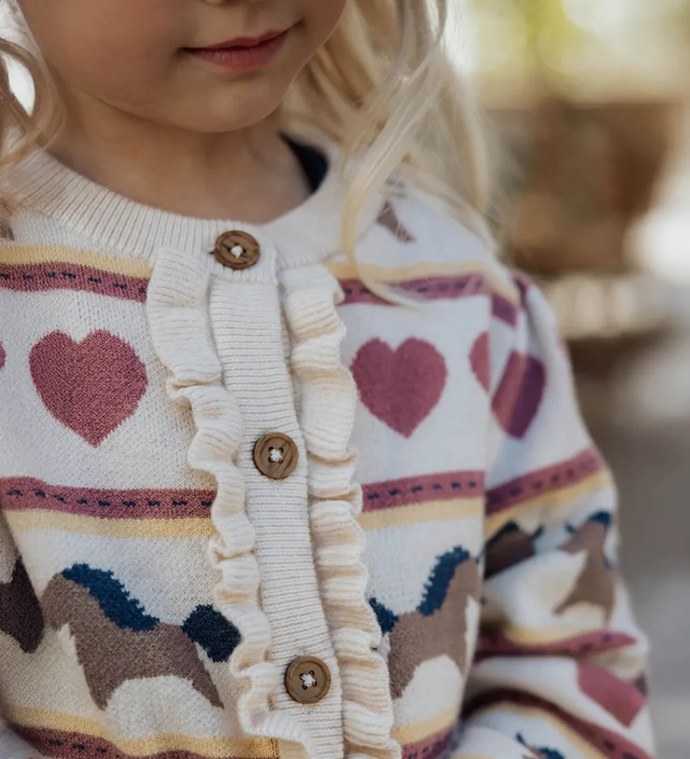 Cardigans-Fliink Cardigan - Strik - Viskoseblanding - Kino - Sandshell