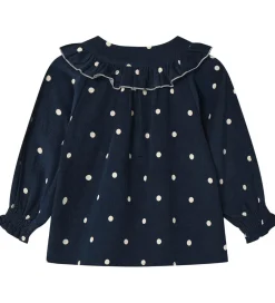 Skjorter-Fliink Skjorte - Fløjl - Dolly - Insignia Blue AOP