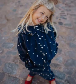 Skjorter-Fliink Skjorte - Fløjl - Dolly - Insignia Blue AOP