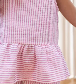 Fliink Toppe*Top - Ciao - Cloud Dancer/Pink Stripe