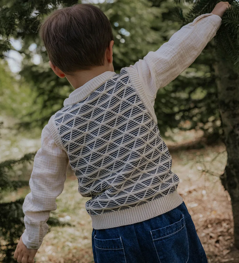 Fliink Veste*Vest - Strik - Sune - Sandshell