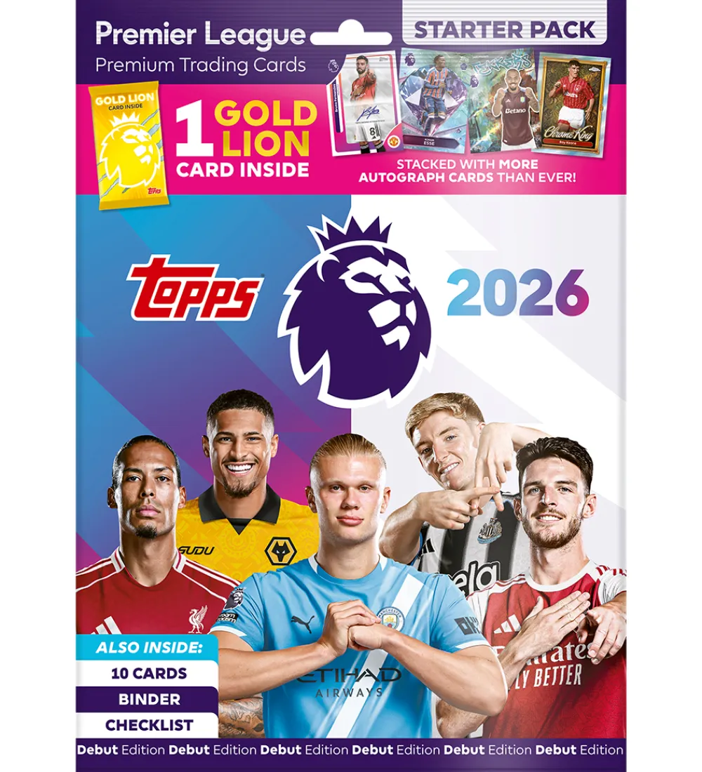 Fodboldkort Samlekort*- Topps Premier League Starter Pack