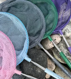 Strandlegetøj-Follow the Duck Net - Telescopic Net - Anthracite Grey