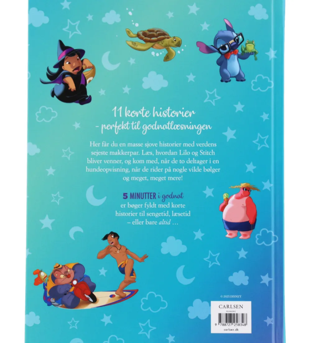 Forlaget Carlsen Bøger*Bog - Fem Minutter I Godnat - Lilo Og Stitch -