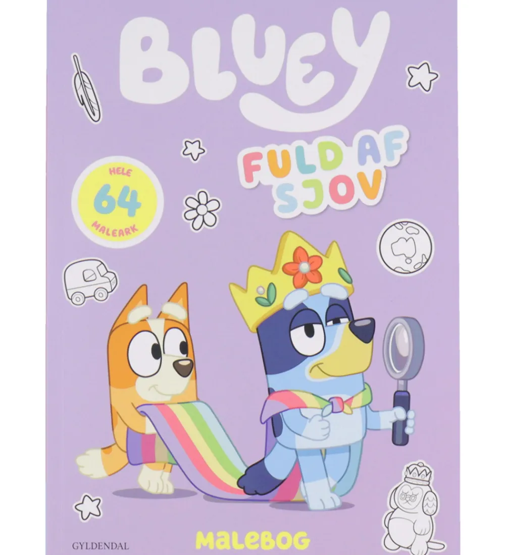Forlaget Gyldendal Malebog*Malebog - Bluey - Fuld Af Sjov