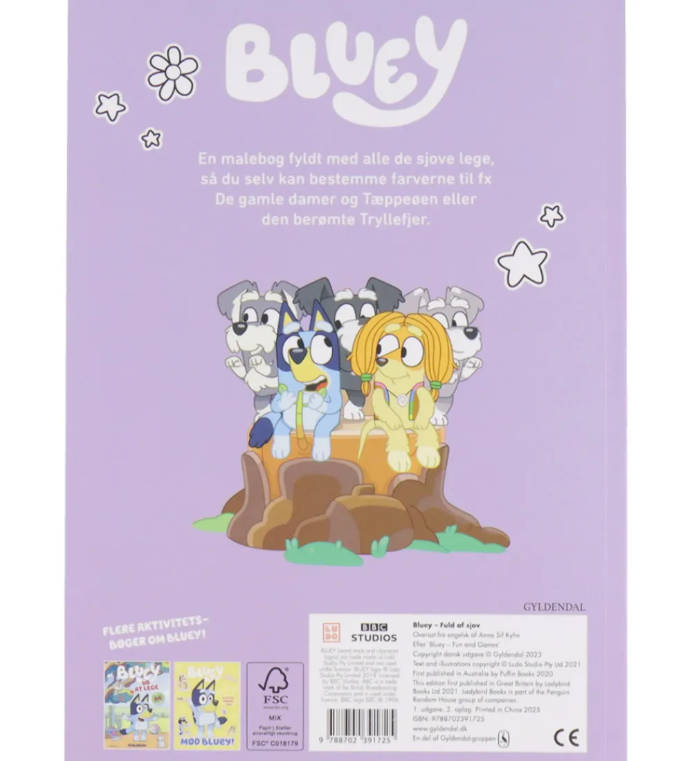 Forlaget Gyldendal Malebog*Malebog - Bluey - Fuld Af Sjov