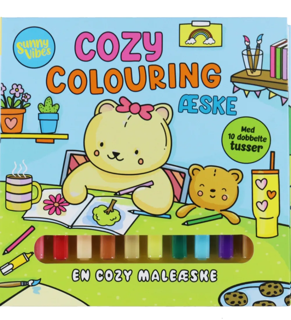 Forlaget Tukan Bøger*Malebog - Cozy Colouring - Sunny Vibes - DA