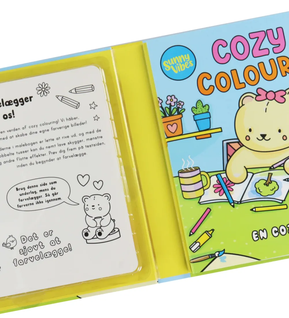 Forlaget Tukan Bøger*Malebog - Cozy Colouring - Sunny Vibes - DA