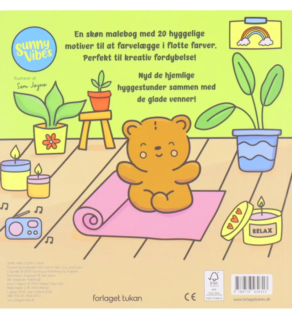 Forlaget Tukan Malebog*Malebog - Cozy Time - Sunny Vibes: Cozy & Calm