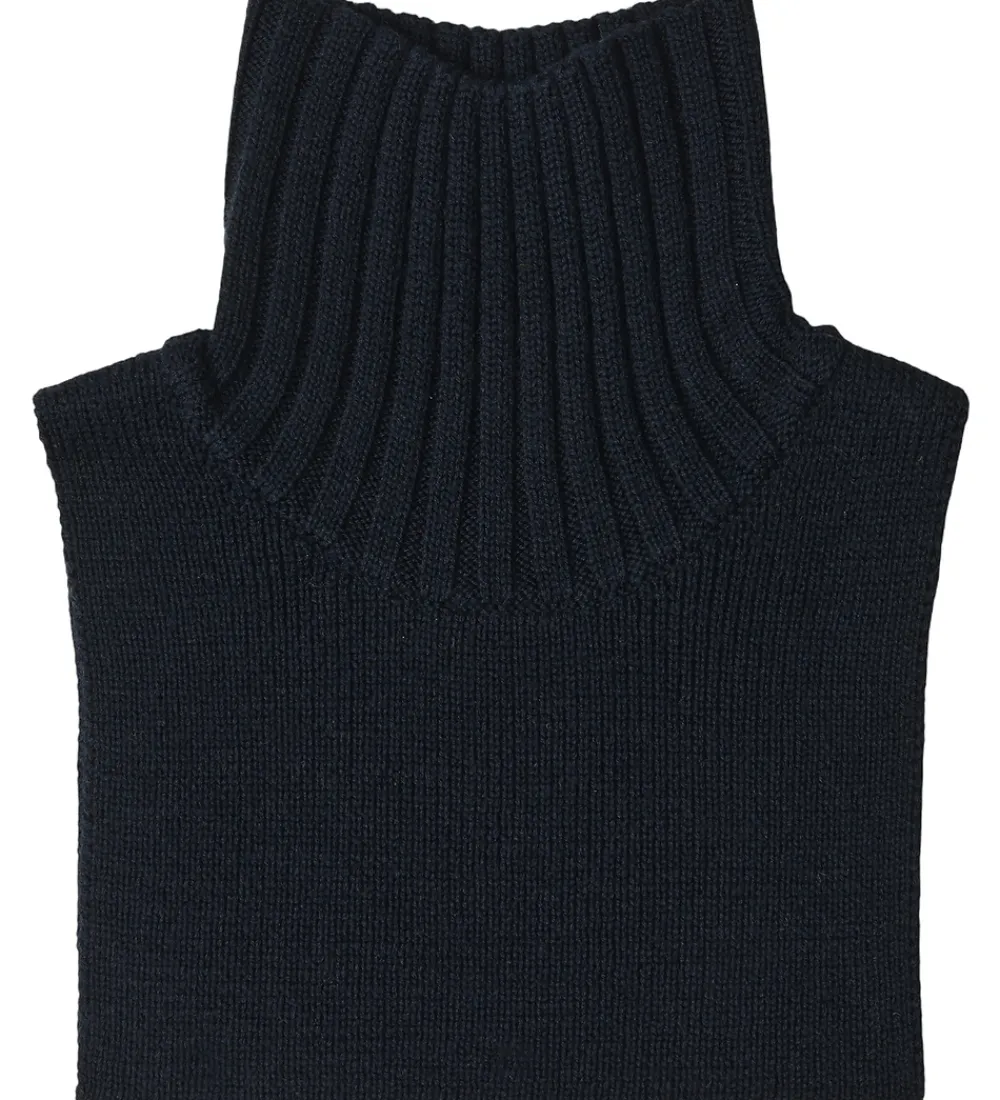 Tørklæder|Halsedisser-FUB Halsedisse - Strik - Uld - Dark Navy