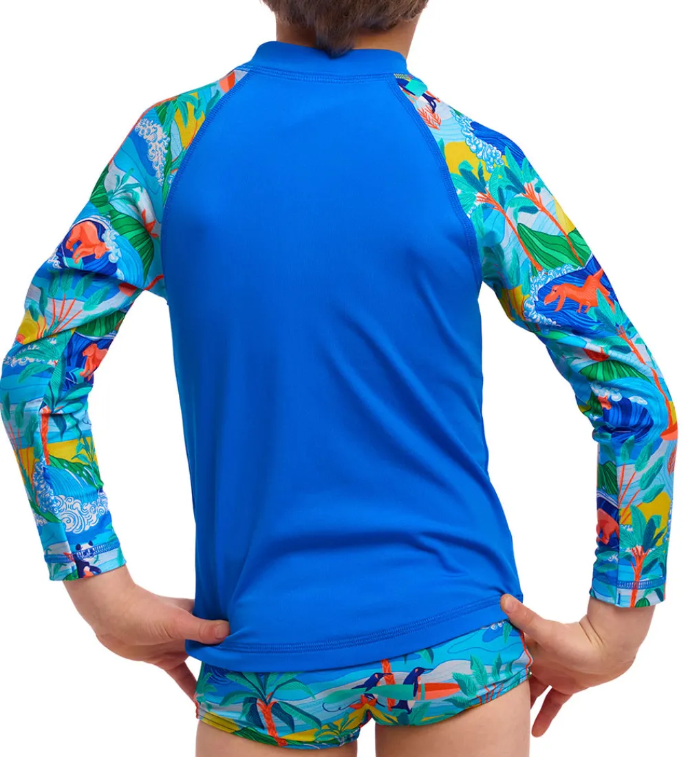 Svømmetøj|Svømning-Funkita Badebluse - Zippy Rash Vest - UV50+ - Duuude