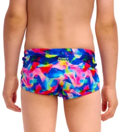 Svømmetøj|Svømning-Funkita Badebukser - Printed Trunks - UV50+ - Wet Wave