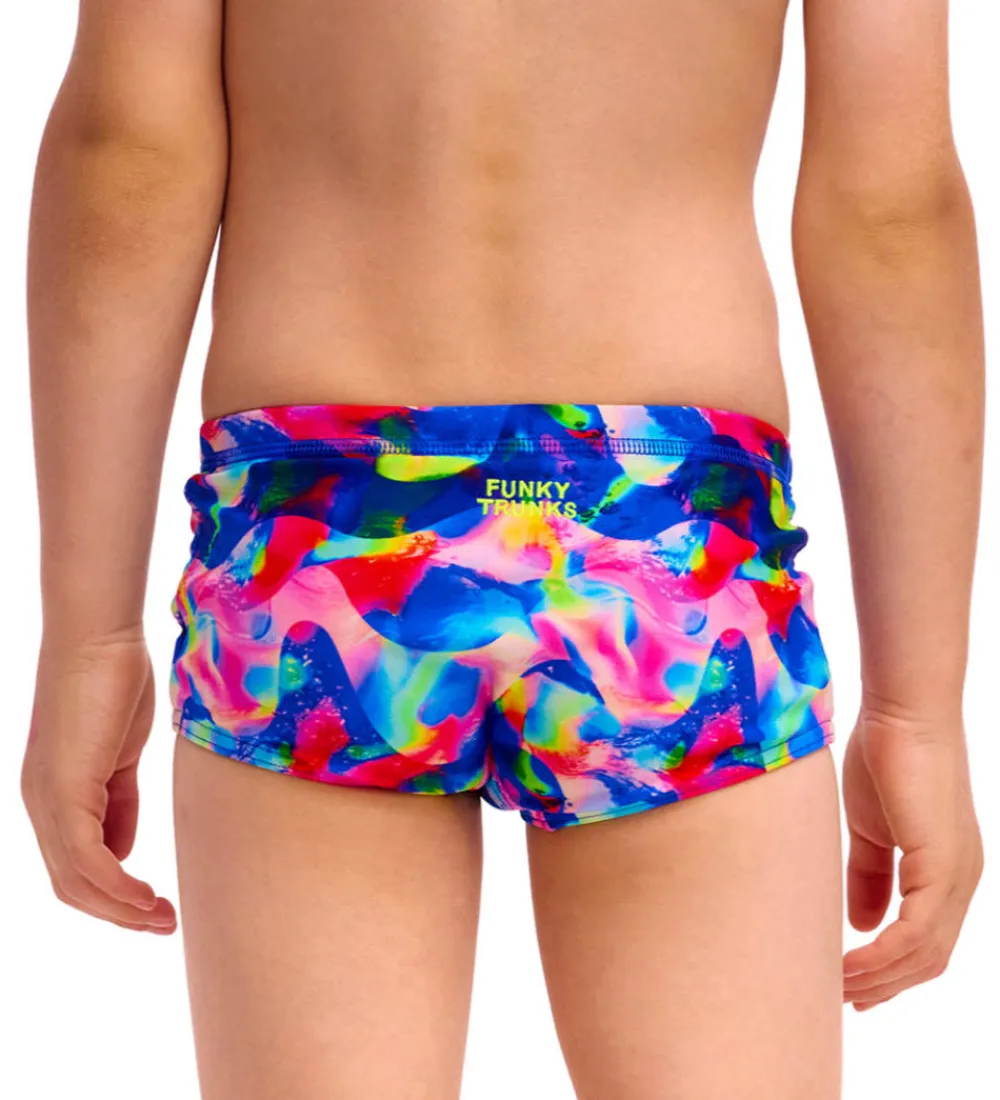Svømmetøj|Svømning-Funkita Badebukser - Printed Trunks - UV50+ - Wet Wave