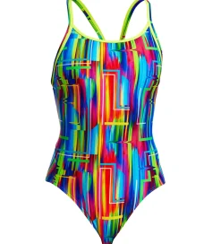 Svømmetøj*Funkita Badedragt - Diamond Back - UV50+ - The Glitch