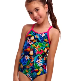 Svømmetøj|Svømning-Funkita Badedragt - Printed One Piece - UV50+ - Birdie Wordie