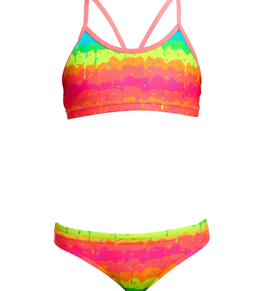 Funkita Svømmetøj|Svømning*Bikini - Racerback - UV50+ - Melting Mayhem