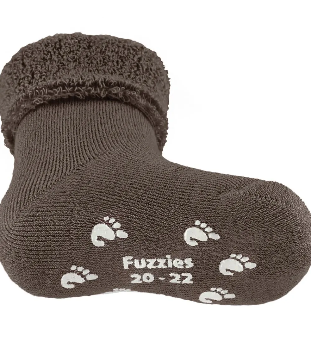 Strømper-Fuzzies Skridsikre Strømper - Valnød