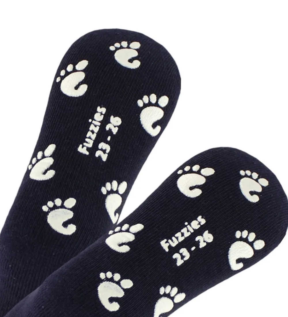 Strømper-Fuzzies Strømper m. Antiskrid - Navy