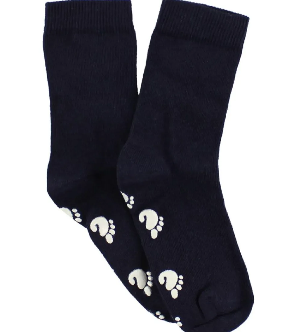 Strømper-Fuzzies Strømper m. Antiskrid - Navy