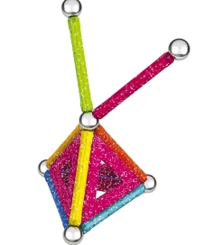 Magnetlegetøj-Geomag Magnetsæt - Glitter Panels Recycled - 22 Dele