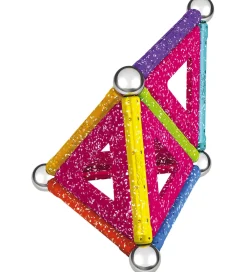 Magnetlegetøj-Geomag Magnetsæt - Glitter Panels Recycled - 22 Dele