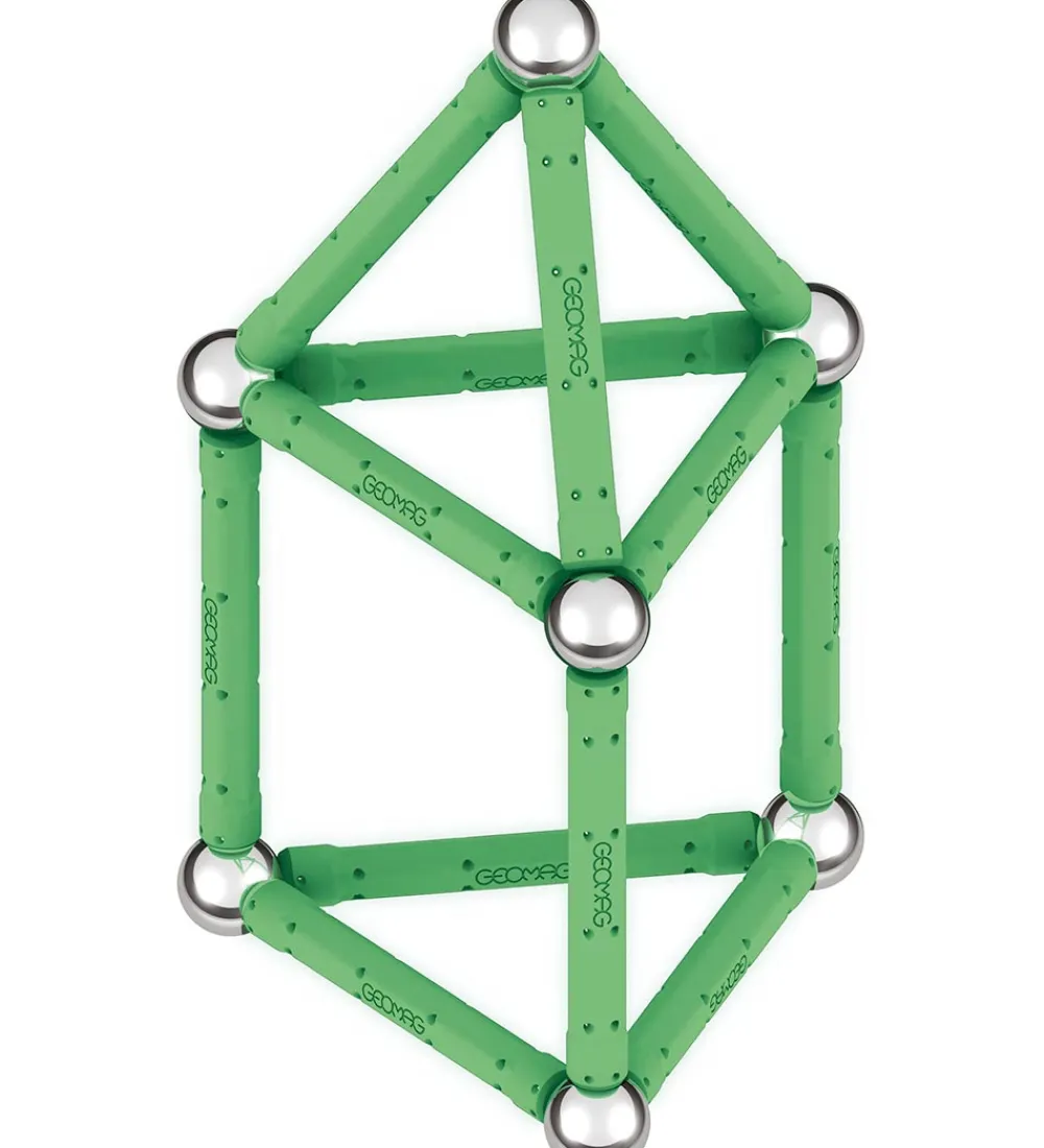 Magnetlegetøj-Geomag Magnetsæt - Glow Recycled - 25 Dele