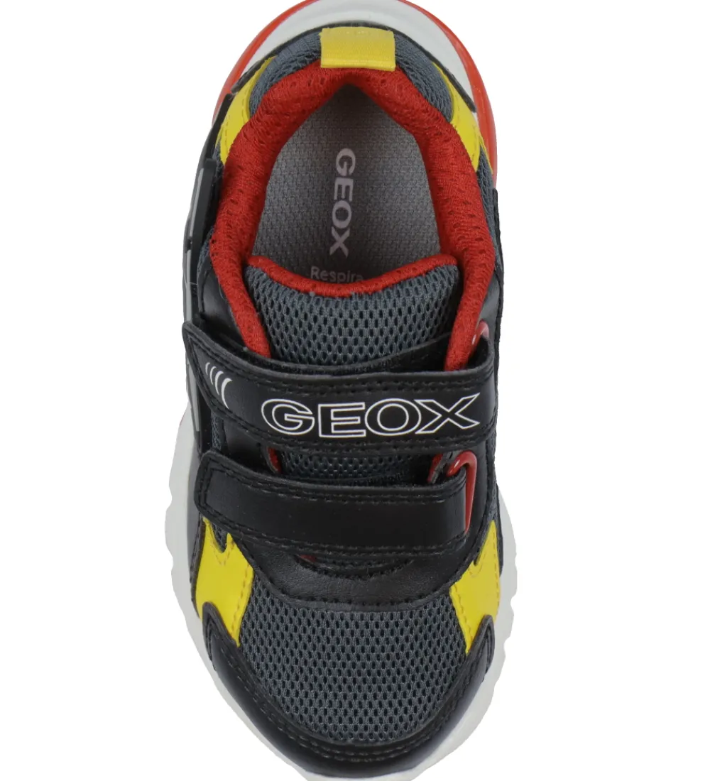 Blinkesko-Geox Blinkesko - J Ciberdron - Dk Grey/Yellow