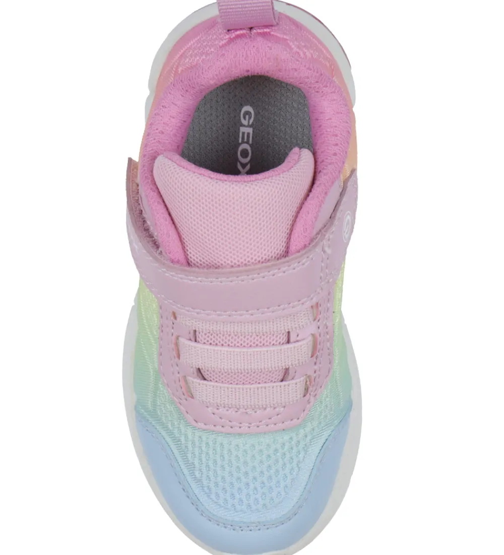 Blinkesko-Geox Blinkesko - J Fadinlight - Pink/Multicolour