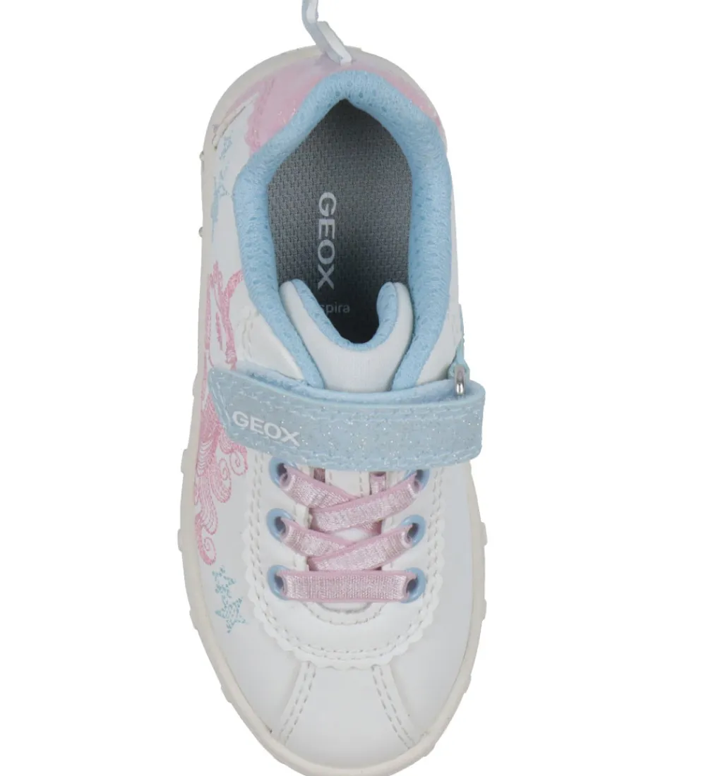 Blinkesko-Geox Blinkesko - J Skylin - Hvid/Pink