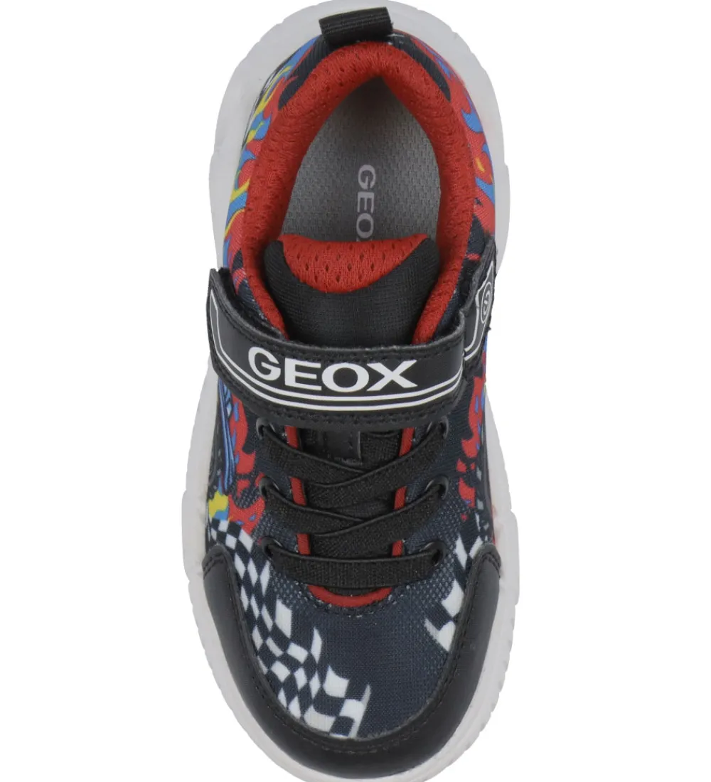 Geox Blinkesko*Blinkesko - J Wroom - Sort/Rød