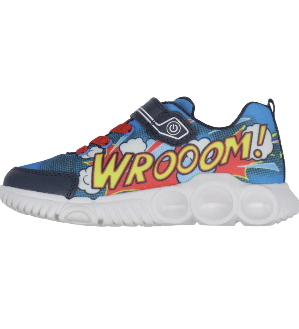 Blinkesko-Geox Blinkesko - J Wroom - Royal/Red