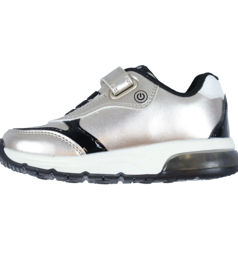 Geox Blinkesko*Blinkesko - Spaceclub - Disney - Platinum/Sort