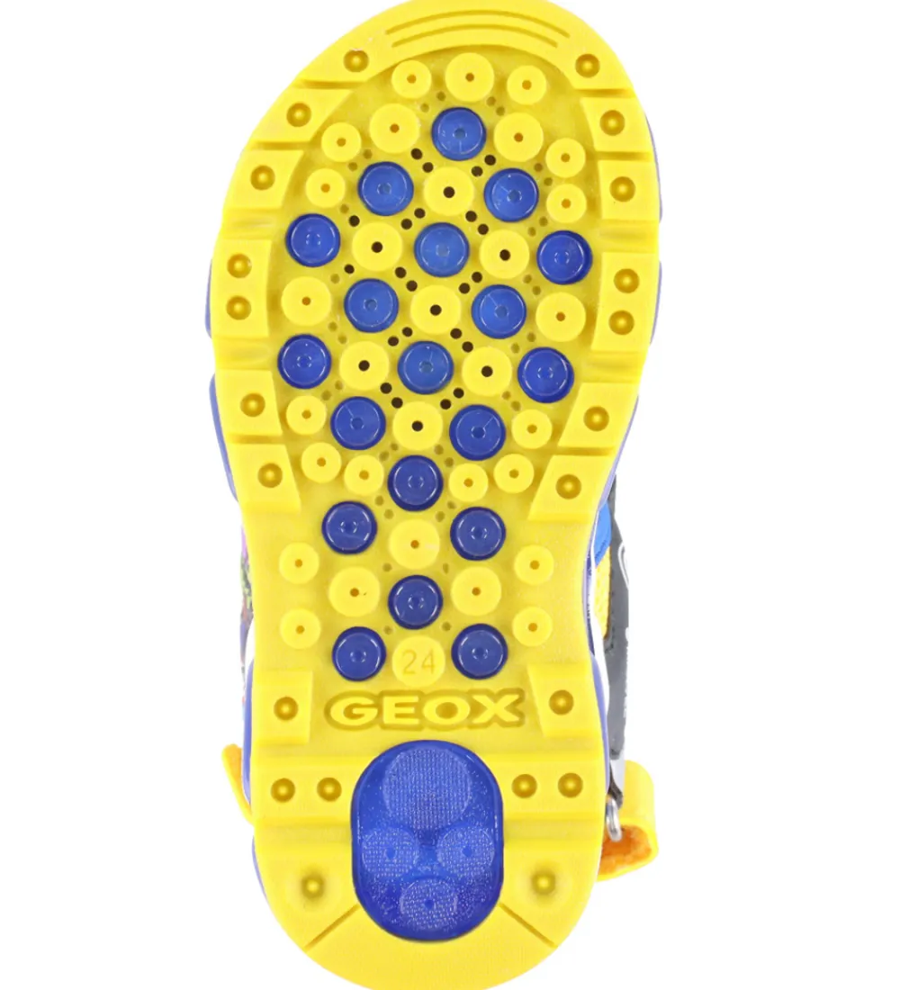Geox Blinkesko*Sandaler m. Lys - Android - Black/Royal
