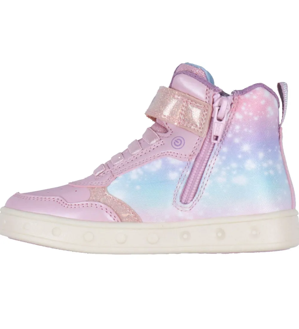 Støvler-Geox Støvler m. Lys - Skylin - Pink m. Elsa