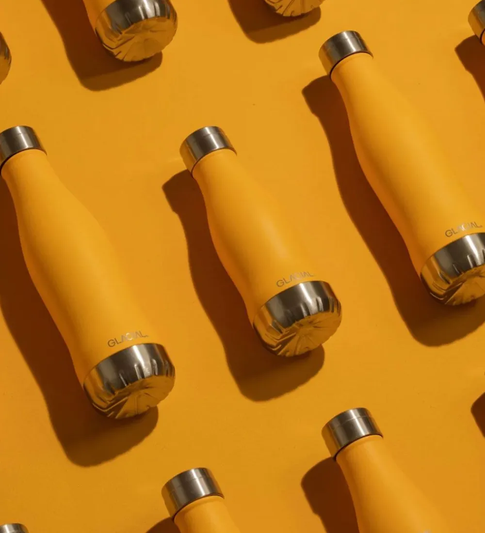 Termoflasker-Glacial Termoflaske - 280 ml - Matte Yellow