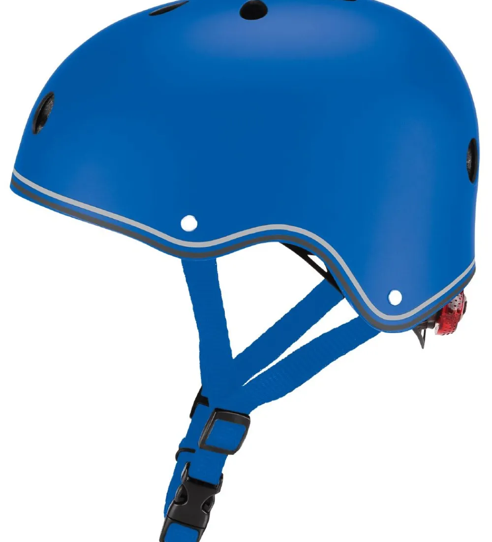 Skaterhjelme-Globber Cykelhjelm - Primo Lights - Blue